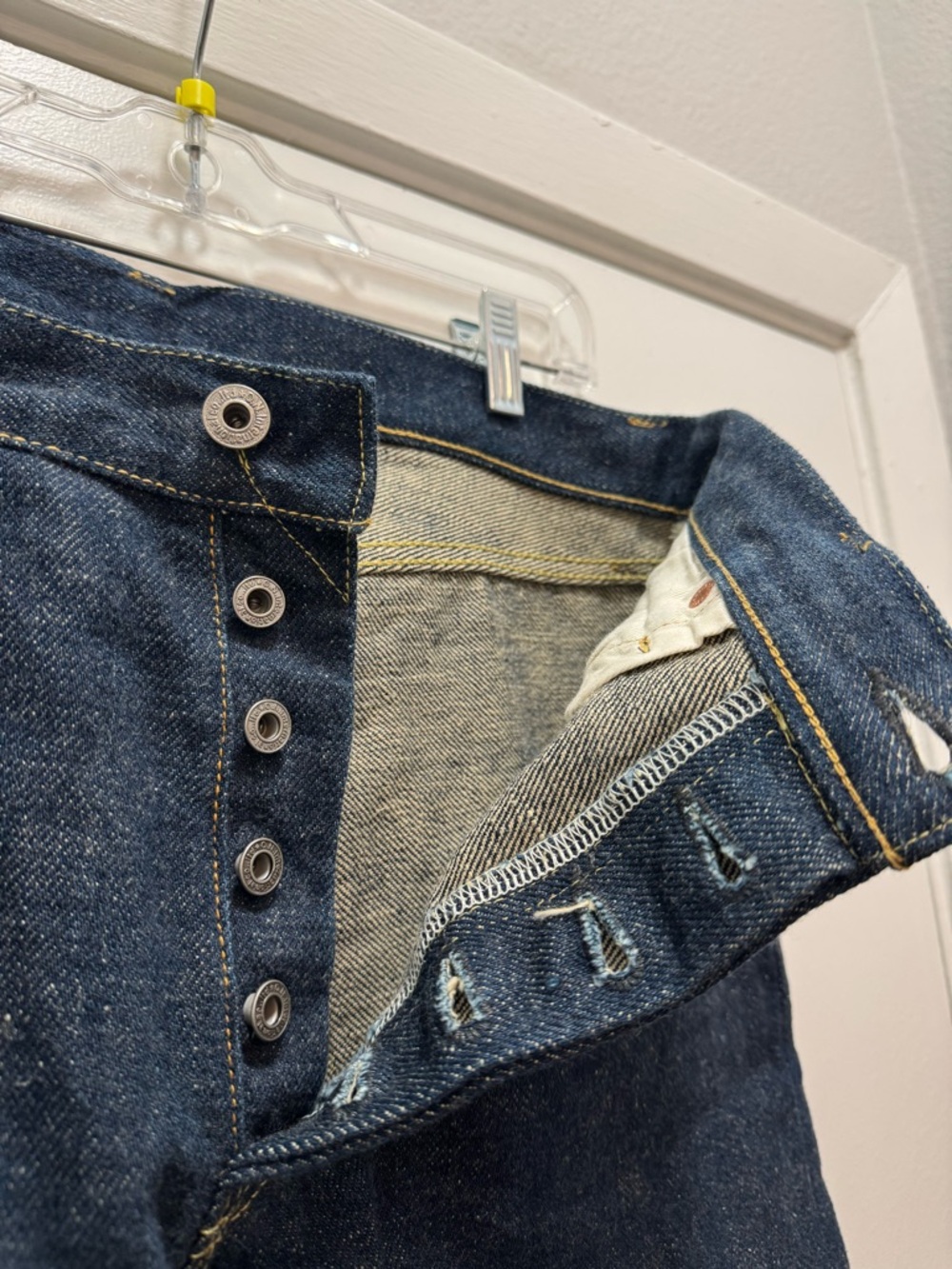Oni Denim Jean 288 ZR-KAB Regular Straight  Selvedge Crashed Concrete Denim - Picture 9 of 13